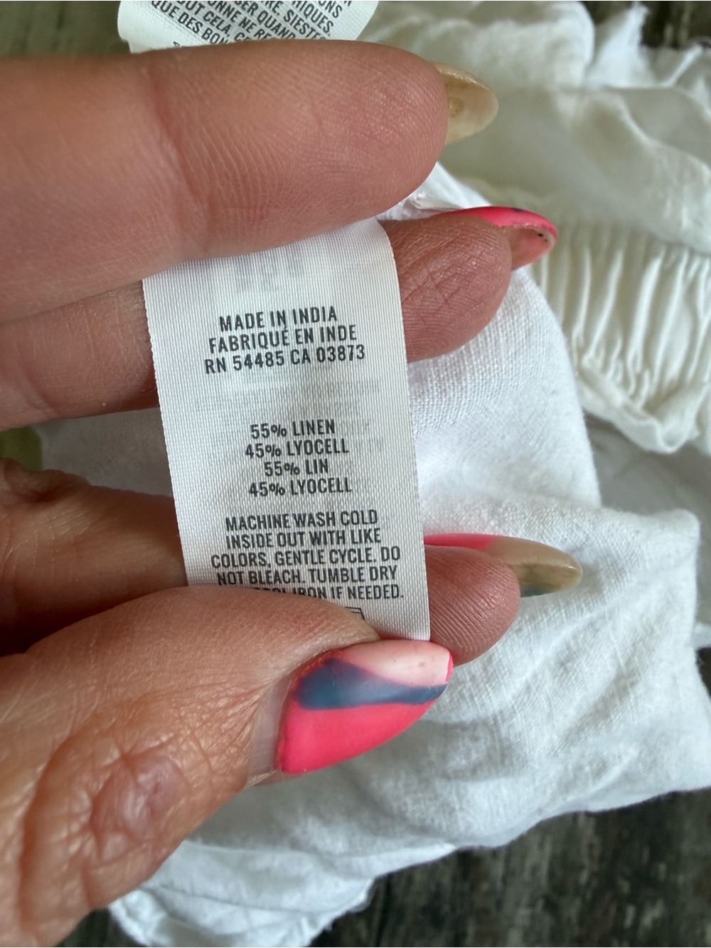 2 for $20 sale: Aerie white high waisted ruffle trim linen blend pull-on shorts - Picture 5 of 5